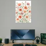 Soft Wildflower Garden Poster