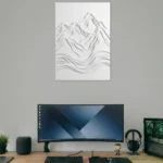 Serene Peaks Minimalist Poster