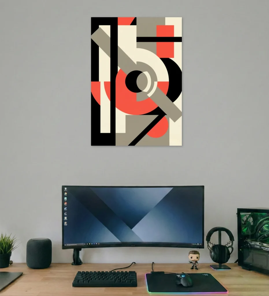 Modern Geometry Balance Poster