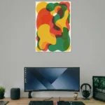 Playful Flow Abstract Color Poster