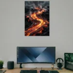 Molten Flow Lava Energy Poster