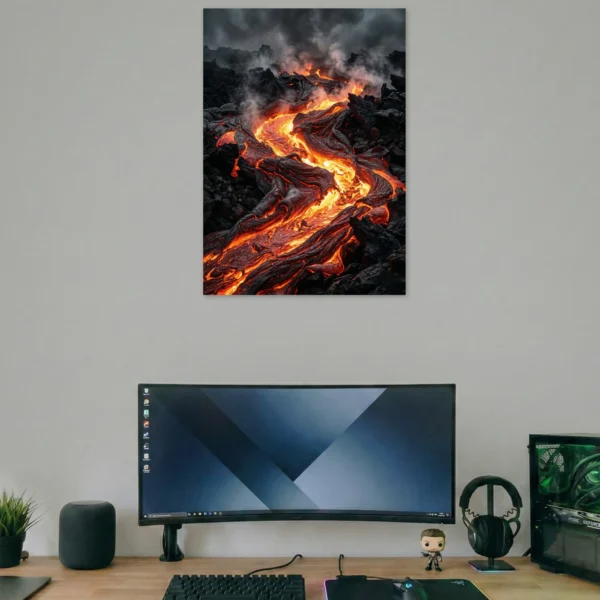 Molten Flow Lava Energy Poster