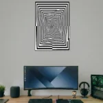 Optical Illusion Waves Poster