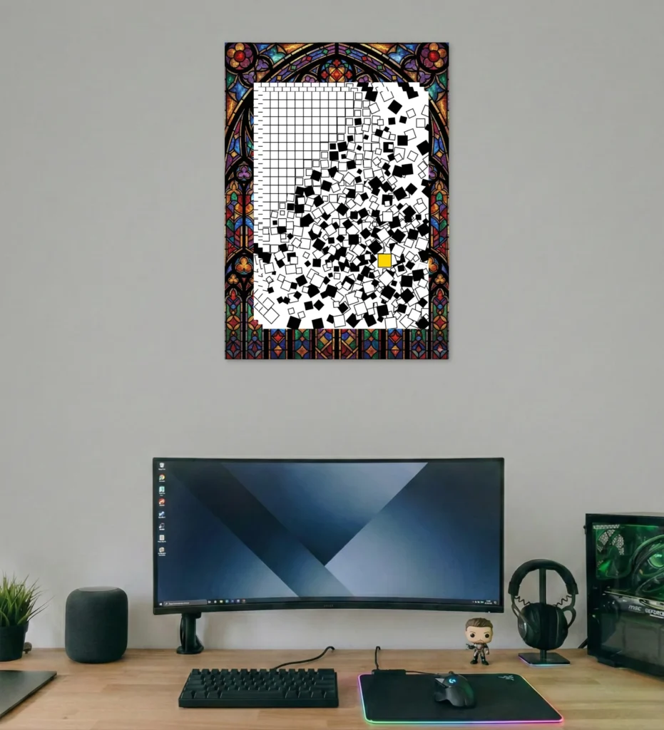 Stained Glass Chaos Art Poster