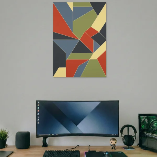 Modern Geometric Shapes Art Poster