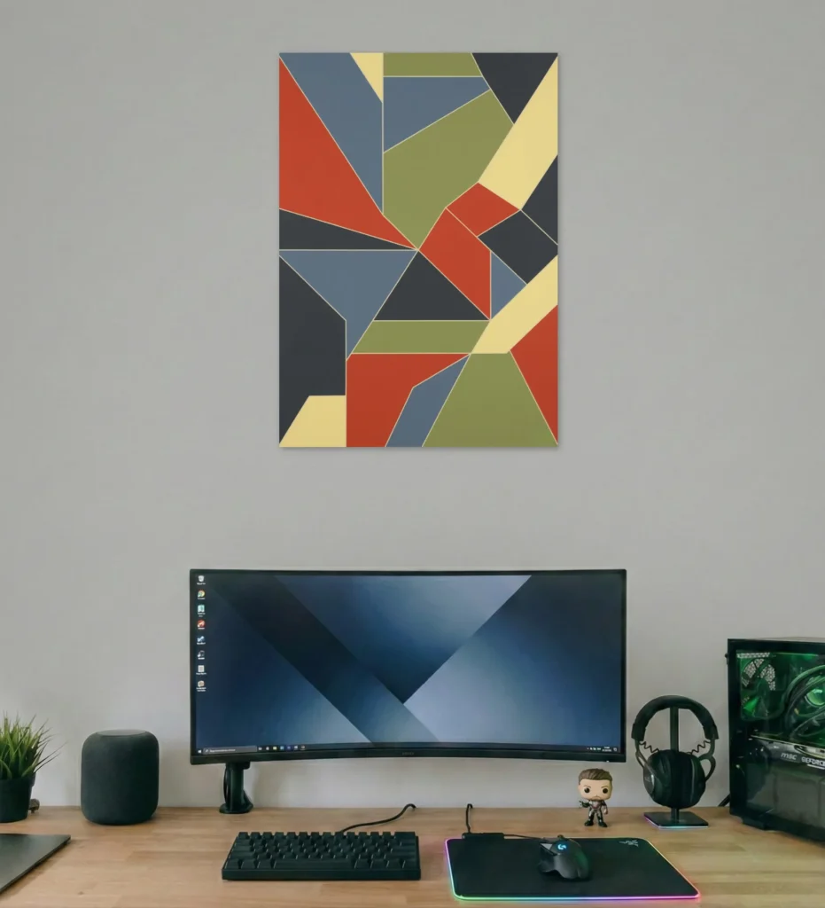 Modern Geometric Shapes Art Poster