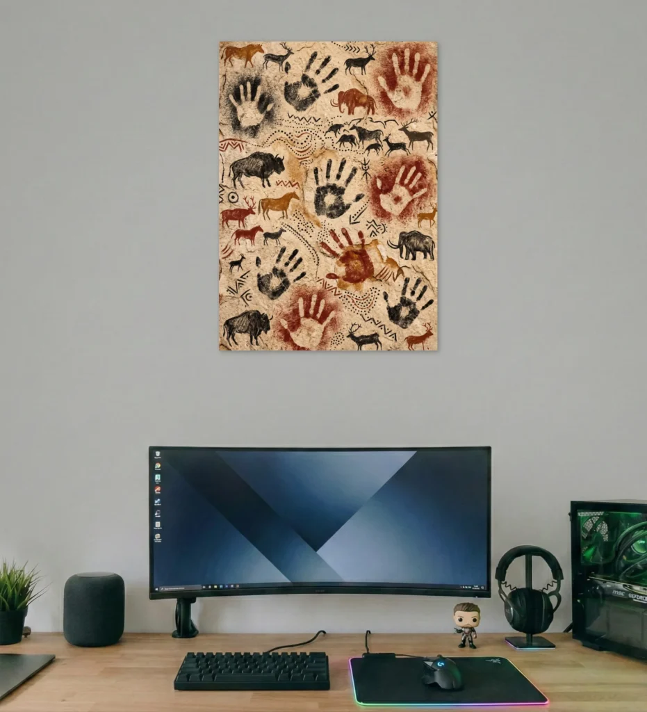 Ancient Cave Art Heritage Poster