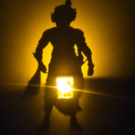 Shri Krishna Warrior edition shadow lamp